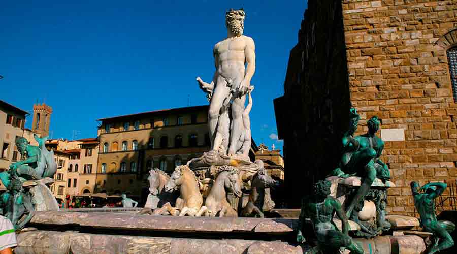Флоренция, фонтан на площади Синьории