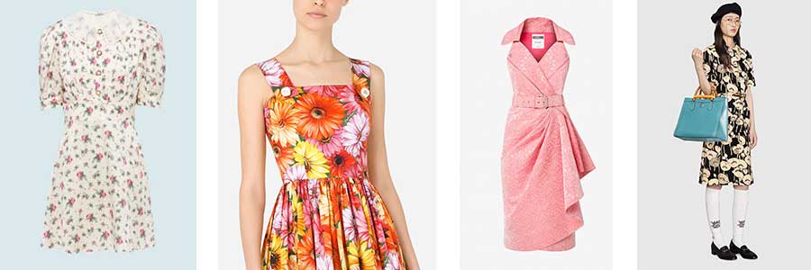 Летние скидки на платье с цветочным принтом