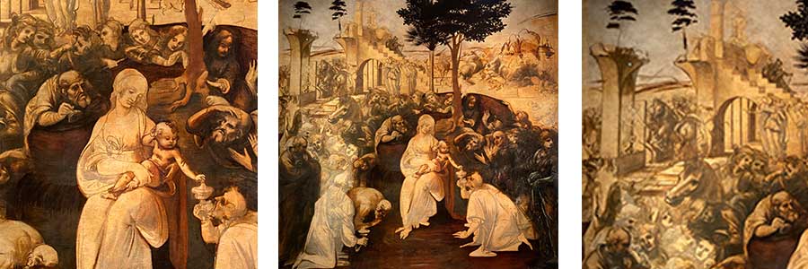Галерея Уффици во Флоренции, Леонардо да Винчи